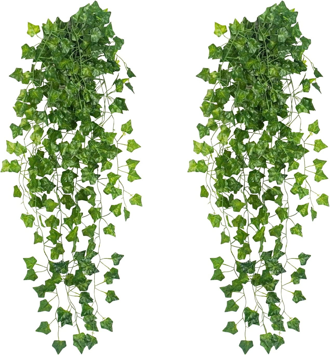 2Pcs Fake Plants for Outside Fake Plant Decor 3.1ft Artificial Hanging