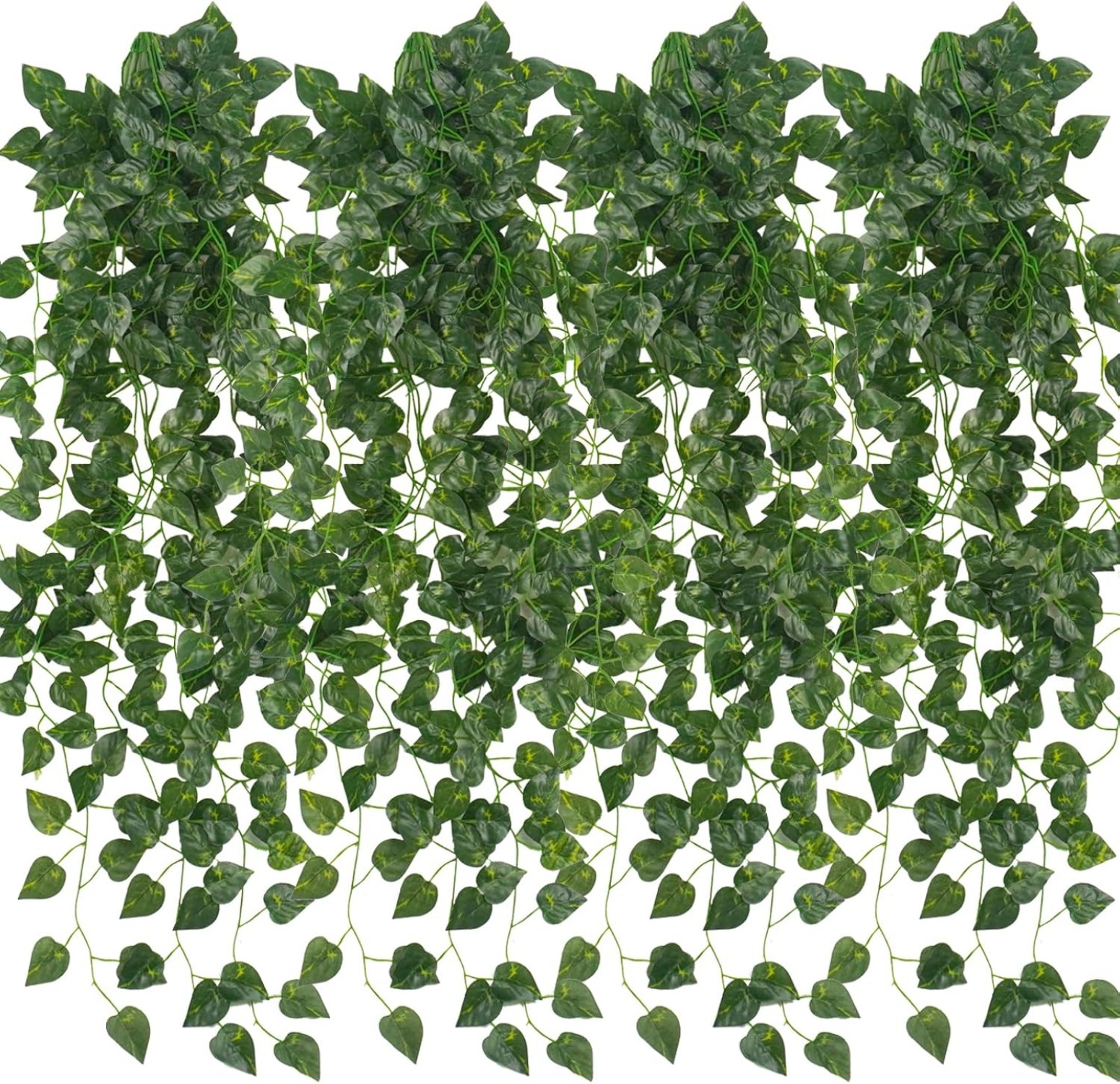 2Pcs Fake Plants for Outside Fake Plant Decor 3.1ft Artificial Hanging