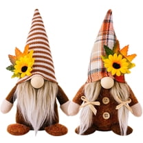 2Pcs Fall Gnomes Autumn Decorations for Home, Thanksgiving Gnomes Plush Handmade Scandinavian Farmhouse Fall Tiered Tray Decor Gnome Festival Home Decor Table Ornament Gifts