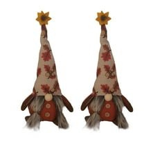 2Pcs Fall Gnomes Decoration Gifts Thankgiving Sunflower Gnome Plush Stuffed Handmade Decor for Home Harvest Kitchen Tiered Tray