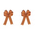 thumbnail image 1 of 2Pcs Fall Thanksgiving Halloween Wreath Bow, Large Pre-Tied Checkered Ribbon Swag Bow for Front Door, Indoor Living Room, Outdoor Courtyard Decoration, Autumn Holiday Ornament for Home, Porch, Mantel, 1 of 5