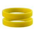 thumbnail image 1 of 2Pcs Fashion Silicone Wristbands Wrist Bands Solid Color Sports Design Bracelets, 1 of 7