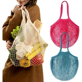 Reusable ECO Bags Fruit Shopping String Grocery Shopper Tote Mesh