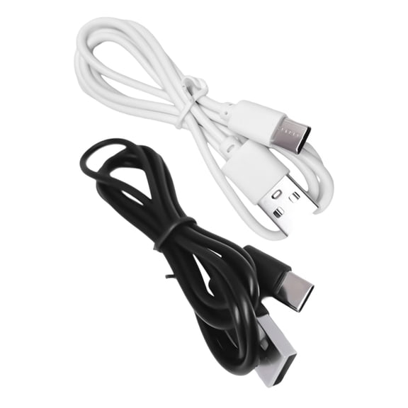 2Pcs Fast Speed Data Sync Wire 1A Charging USB to Type C Cable Power Cord Line for Smartphones and Tablets 100cm