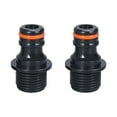 thumbnail image 1 of 2Pcs Faucet Adapter for Tap Connector Water Hose Joiner Fittings Pipe Easy Installation Washing Machine Connectors, 1 of 8