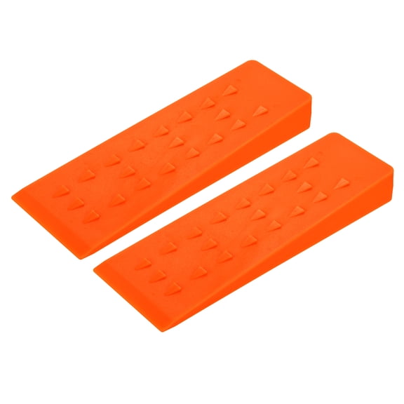 2Pcs Felling Wedges Tree Cutting 20" Chainsaw Plastic, Orange