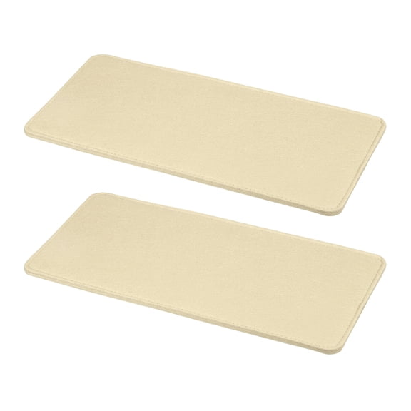 2Pcs Felt Base Shaper, 12 x 6 Inch Rectangle Bag Bottom Shaper, Beige