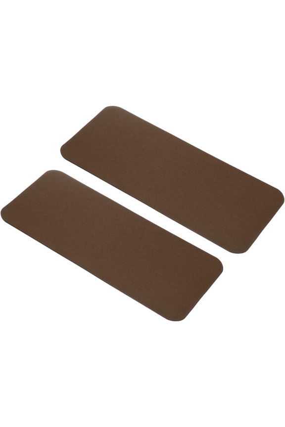 2Pcs Felt Base Shaper, 14.6x6.7 Inch Rectangle Bag Bottom Shaper Pad Cushion Purse Liner Board Insert Arc Corner for Handbags Tote Crossbody Backpack, Coffee