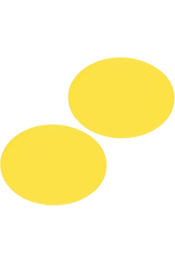 2Pcs Felt Base Shaper, 9.8 Inch Round Bag Bottom Shaper Pad Cushion Purse Liner Board Insert Arc Corner for Handbags Tote Crossbody Backpack, Yellow