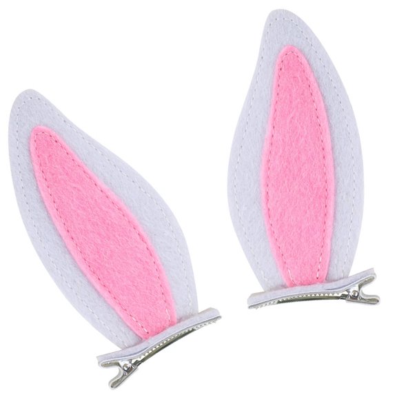 2Pcs Felts Rabbits Hair Clip For Mother Daughter Matching Set Nonslip Hold Fashion Hair Accessories For Active Wear