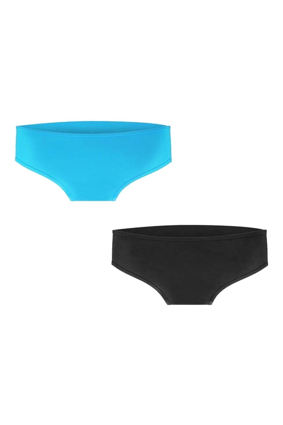 2Pcs Female Silicone Swim Trunks Triangle Bottom