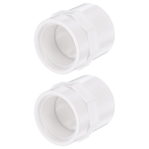 2Pcs Female Threaded Adapter, 1/2" Schedule 40 PVC Pipe Fitting