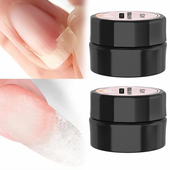 2Pcs Fiber Extension Gel for Nail Strengthening & Repair - Nail Repair Gel Kit for Split & Broken Natural Nails, Easy Quick Fix for Home & Salon Use (1Pcs), Nail Polish Easter Moth Makeup Organizers