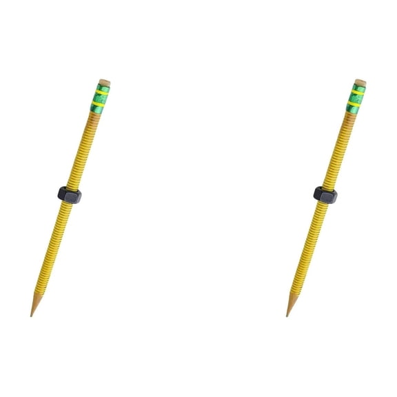 2Pcs Fidget Pencil,ADHD Pencil - Threaded Fidget Pencil with Eraser,Pencil Gidgets for ADHD & Anxiety Silent Sensory Tool Stress Rotating Pen