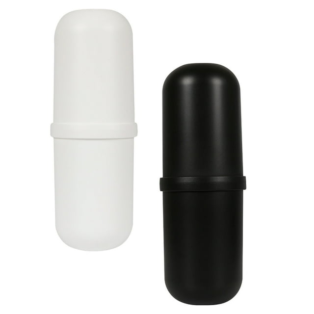 2Pcs Fine Workmanship Toothbrush Cases Bathroom Toothbrush Storage