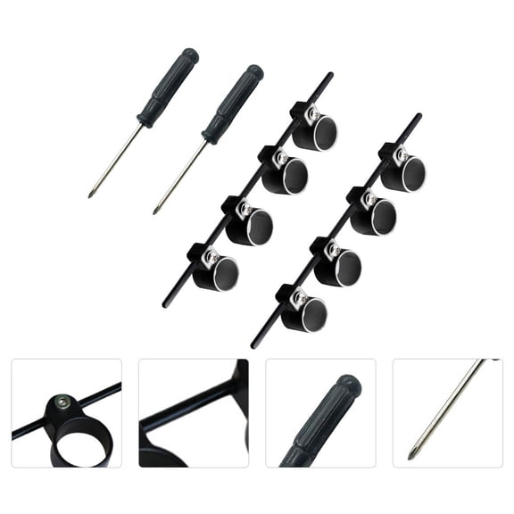 2Pcs Finger Force Span Trainer Black High Toughness Durable Material for Effective Guitar Use