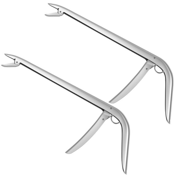 2Pcs Fishing Hook Remover Stainless Steel Fish Hook Remover Tool Heavy Duty Fishing Extractor Freshwater and Saltwater Hooker Tool Multipurpose Dehooker Tool for Catfish Carp