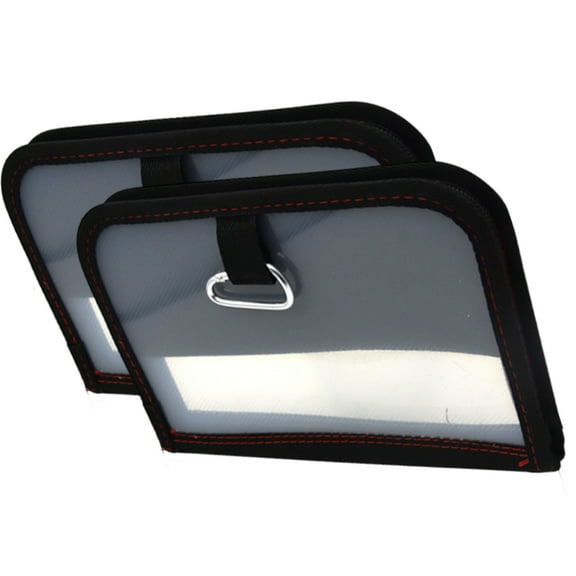 2Pcs Fishing Jigs Bag with Zippers Portable Wood Shrimp Lure Baits Bag Fishing Lure Baits Tackle Storage Bag Easy Carry