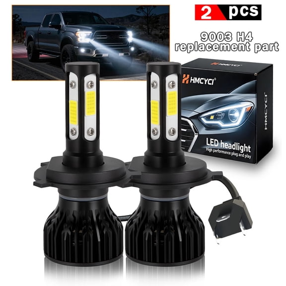 2Pcs Fit For Mazda protege 2001-2003 LED Headlight Bulbs 6000K Cool White High Low Beam Replacement Kit