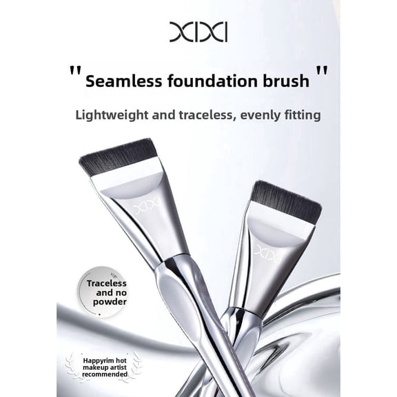 AiFlin 2Pcs Flat Foundation Brush,Face Mask Brush Makeup Spatula Facial Brush for Liquid Foundation Mask,Premium Face Brush for Blending Cream