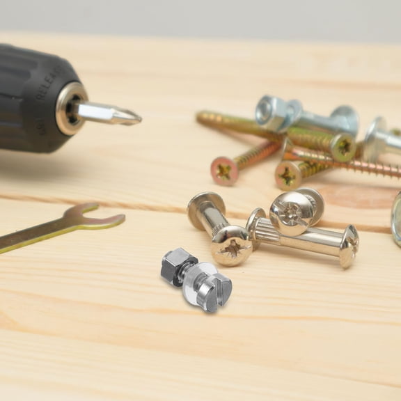 2Pcs Flathead Plated Silver Cartridge Screws for DIY Turntable Assembly and Repair Kit