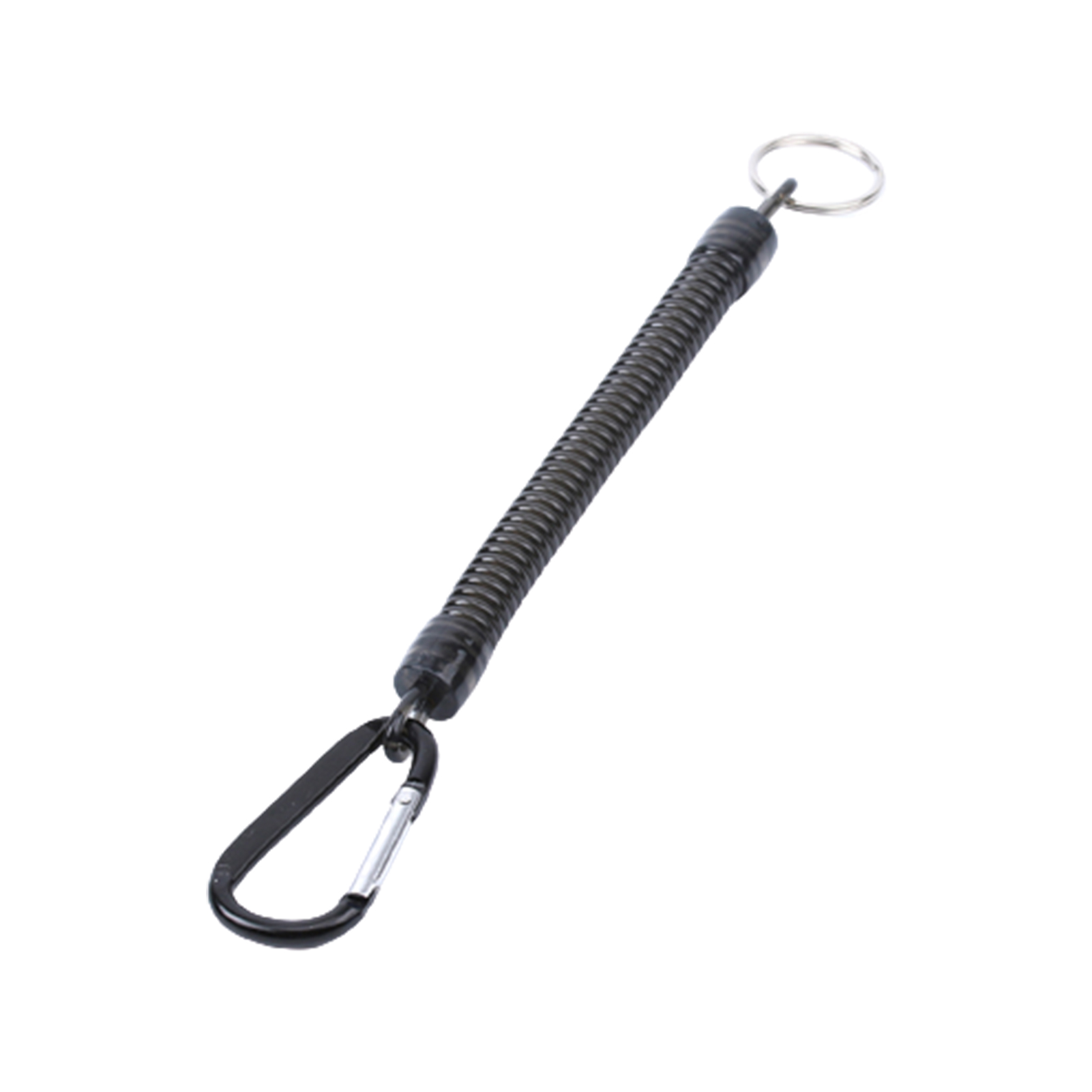 2Pcs Flexible Elastic Retractable Plastic Rope With Buckle Carabiner