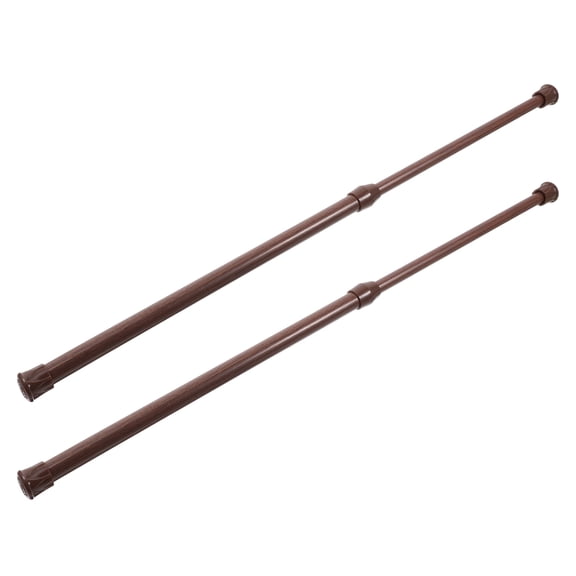 2Pcs Flexible Metal Tension Curtain Rod No Drill Adjustable Rod for Home Use