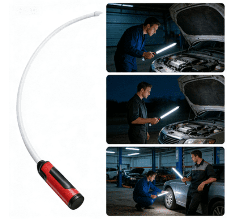 2Pcs Flexpro LED Flashlight Stick 29 Inch Flexible Work Light For Car Repair And Tight Space Lighting
