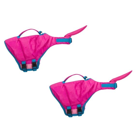 2Pcs Floatation Vest For Adjustable Comfortable Neon Buoyant Life Jacket For Outdoor Adventures And Water Pet Supplies Small 9.84X13.78X1.18"