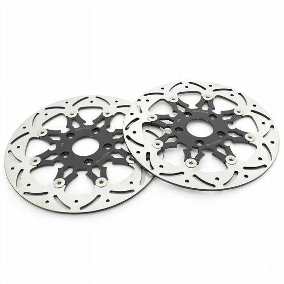 2Pcs Floating 11.5" Front Brake Rotors for Harley Dyna Super Glide Low Rider Road King