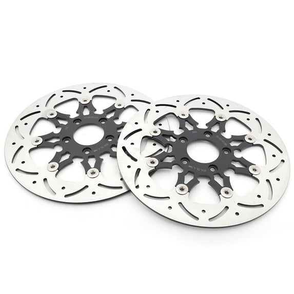 2Pcs Floating 11.8" Front Brake Rotors Discs for Harley Touring Electra Glide 2008-2013