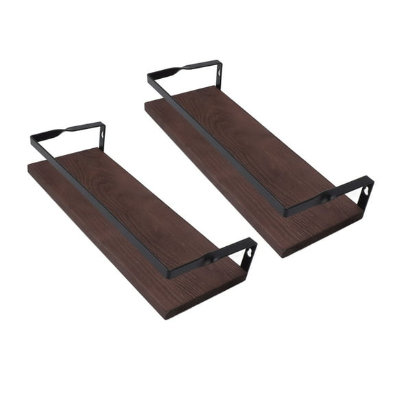 2Pcs Floating Shelf Wall Mounted Storage Rack Floating Storage Shelves