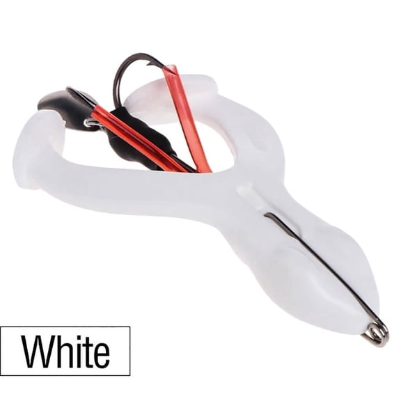 2Pcs Floating Soft Frog Fishing Lure with Sharp Double Hooks Artificial Simulation Metal Sequins