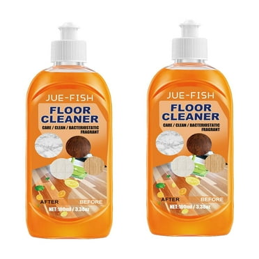 2Pcs Floor Cleaner Multi-Surface Vinegar Polish Floor Cleaner and Household Cleaner 200ml/300ml