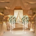 thumbnail image 1 of 2Pcs Flower Column Crystal Flower Stand Tall Vases for Wedding Party Centerpieces 23.6in, 1 of 14