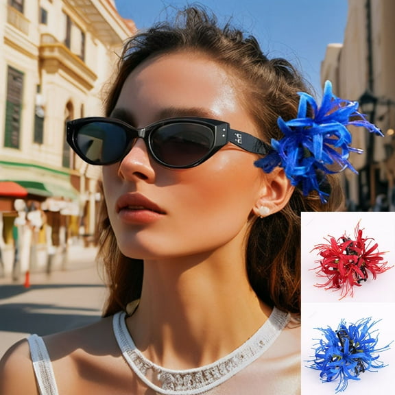 2Pcs Flower Hair Clip under $5! Yannianjz Flower Hair Clip, Large Claw Clip with Simulated Blossom Design, Side Hair Claw for Women andgirls, Fashion Hair Accessory for Parties