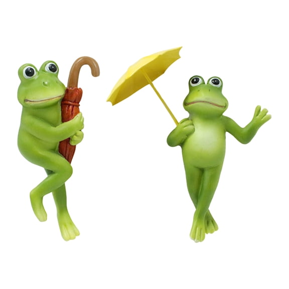 2Pcs Flower Pot Hugger, Climbing Animals Hanging Sculpture, Outdoor Decor for Patio Lawn Yard