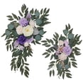 thumbnail image 1 of 2Pcs Flower Swag s Decoration Flower Garland for Wall Lintel Garden white, 1 of 7