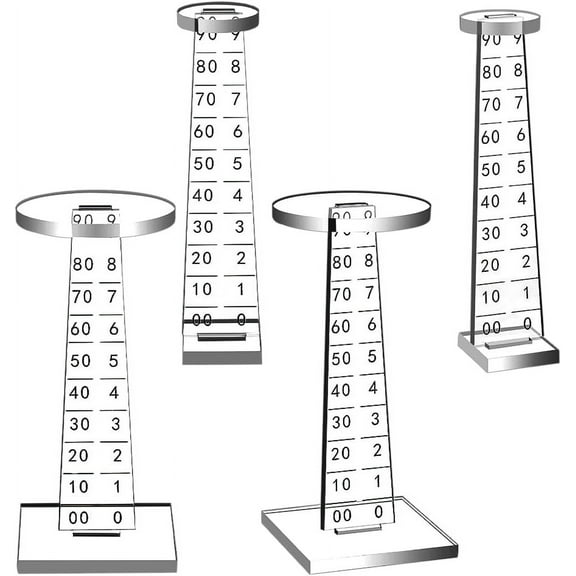 2Pcs Flying Miniatures Combat Riser Acrylic Flight Stands DND Flying Platforms Flyer Risers for Tabletop Games Clear Flight Base with Peg