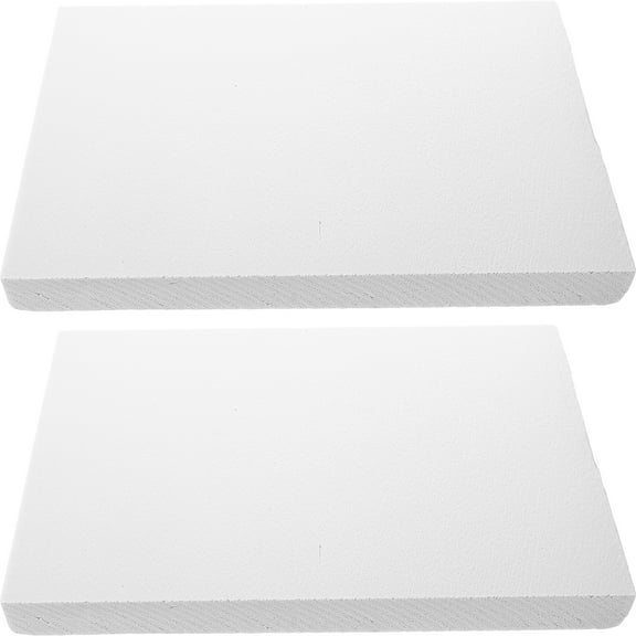 OUNONA 2-Pack White Craft Foam Sheets for Model Making, Scene Design, Projects, School Crafts, and Landscape Art Supplies