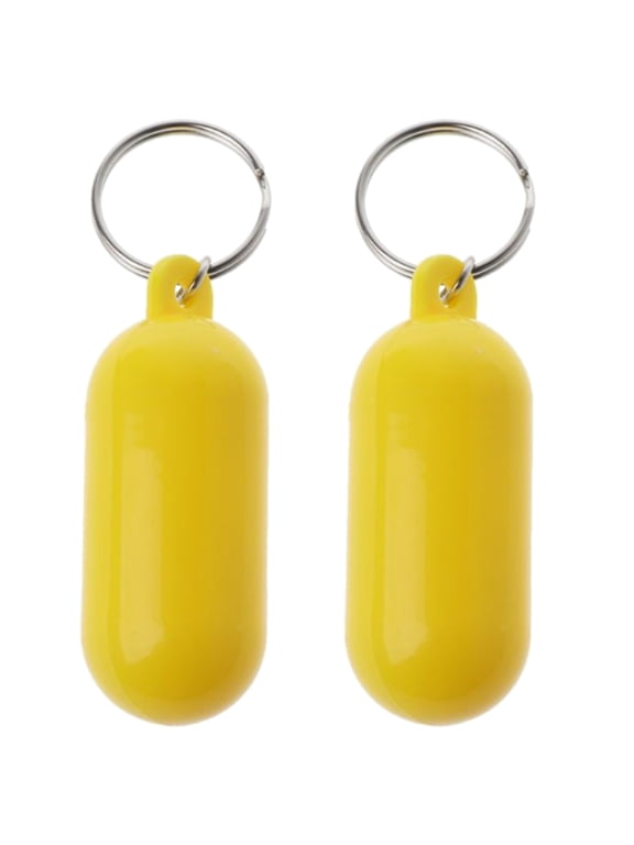 2Pcs Foam Keychain Holder Float Back Hangings Kayak Keyring Marine Floatable Sailings Floating Pendant Fishing Key Rings