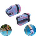 thumbnail image 1 of 2Pcs Foam Swim Aquatic Cuffs Water Aerobics Float Rings with Quick Release Buckle Adjustable Buoyancy Ankle Arm Bands for Swimming Training Water Fitness Pool Exercise, 1 of 5