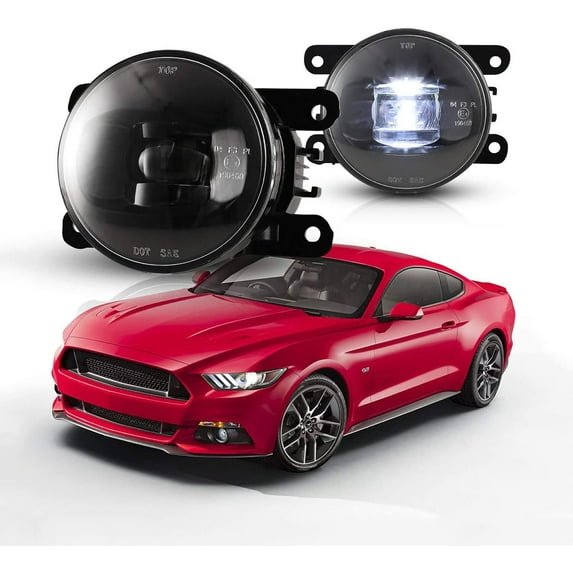 2Pcs Fog Lights Assembly for 2015-2017 Ford Mustang,2011-2015 Ford Explorer,2008-2014 Ford Focus,Clear Lens