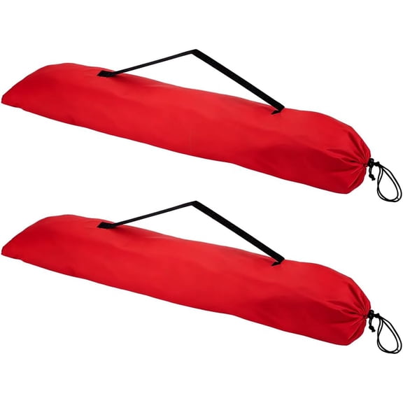 2Pcs Folding Camp Chair Bag Red Beach Chairs Replacement Foldable Carrying Bags 35.8In Polyester Portable Waterproof Adjustable