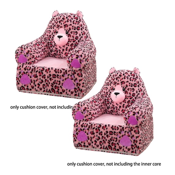 2Pcs Folding Children'S Sofa Backrest Armchair 2 In 1 Folding Children'S Sofa Cute Cartoon Lazy Sofa Baby Chairs Comfy Foldable Couch & Reading Chair Without Padding or Padding Core Sofa Cover