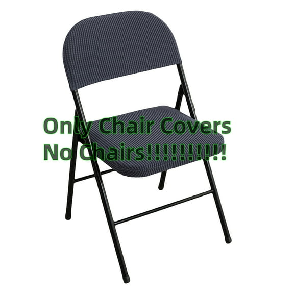 2Pcs Folding Dining Chair Seat and Back Cover Set Jacquard Stretch Chair Slipcover Home Decoration