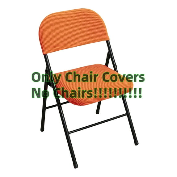 2Pcs Folding Dining Chair Seat and Back Cover Set Jacquard Stretch Chair Slipcover Home Decoration