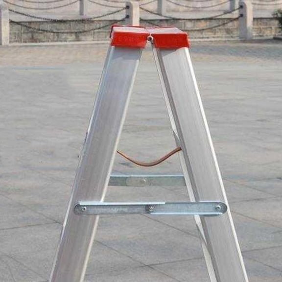 2Pcs Folding Step Ladder Hinge Metal Stepladders Tie Rod with Screws White