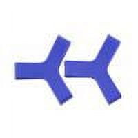 2Pcs Foot Flippers Fin Keepers Silicone Strap Swimming Accessories Sport Supplies (Blue 36-39)