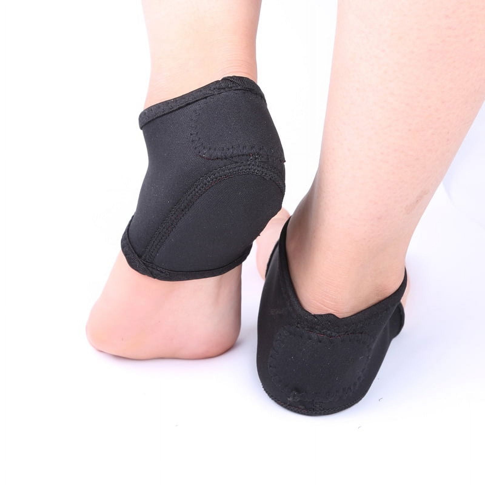 2Pcs Foot Heel Ankle Wrap Pads Plantar Fasciitis Therapy Pain Relief Arch Support